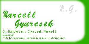 marcell gyurcsek business card